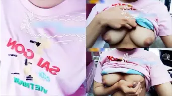 Chela Remas Toket Depan Rumah Video by Indo18