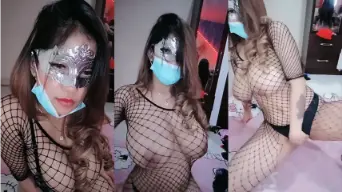 Fika Toket Gede Baju Jaring-Jaring Video by PornOne