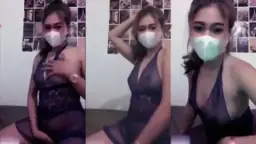 Lingerie Transparan Giva Uting Nenen Coklat Host Mango Video by IXXX