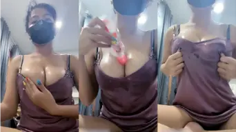 AwwBabyy Remas Susu Sambil Melet2 Video by Tube8