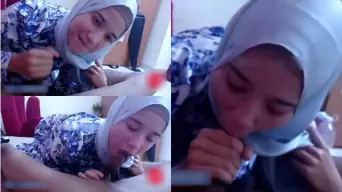 Pelajar Jilbab Biru Doyan Emut Kontol Video by RedTube