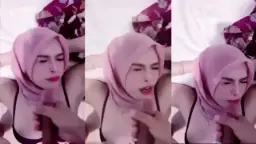 Jilbab Diyana Sakura Crot di Muka Video by YourPorn